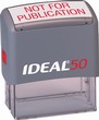 Ideal 50 Self-Inking Stamp 5/8" x 1-5/8".