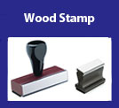 Wood Handled Rubber Stamp