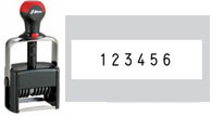 Self-Inking Numbering Stamps with Die Plate