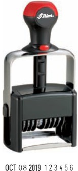 H-6406/DN Heavy Duty Self-Inking Dater/Numberer - 6 Bands
5/32"