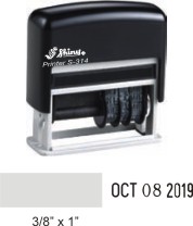 Shiny, S-314 Prefixed Self-Inking Local Dater