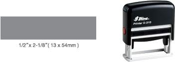 Shiny, S-310 Self-Inking Stamp, Impression Size: 1/2" X 2-1/8"