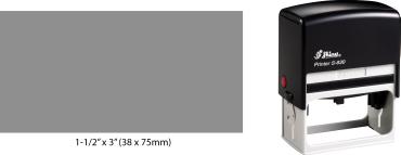 Shiny, S-830, Self-Inking, Stamp, Impression Size: 1-1/2" X 3" (38 x 75